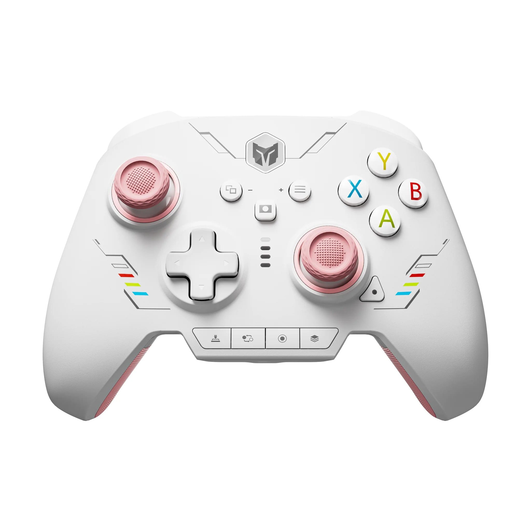 BigBig Won - Rainbow 2 SE Bluetooth Wireless Controller with Motion Control Aim, Hall Effect Triggers for Switch, PC - Pink