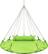 Angle. Sorbus - orbus 56" Stylish Hanging Swing Nest - Premium Cotton Double Hammock Daybed Saucer Style Lounger Swing Chair- 264lbs - Green.