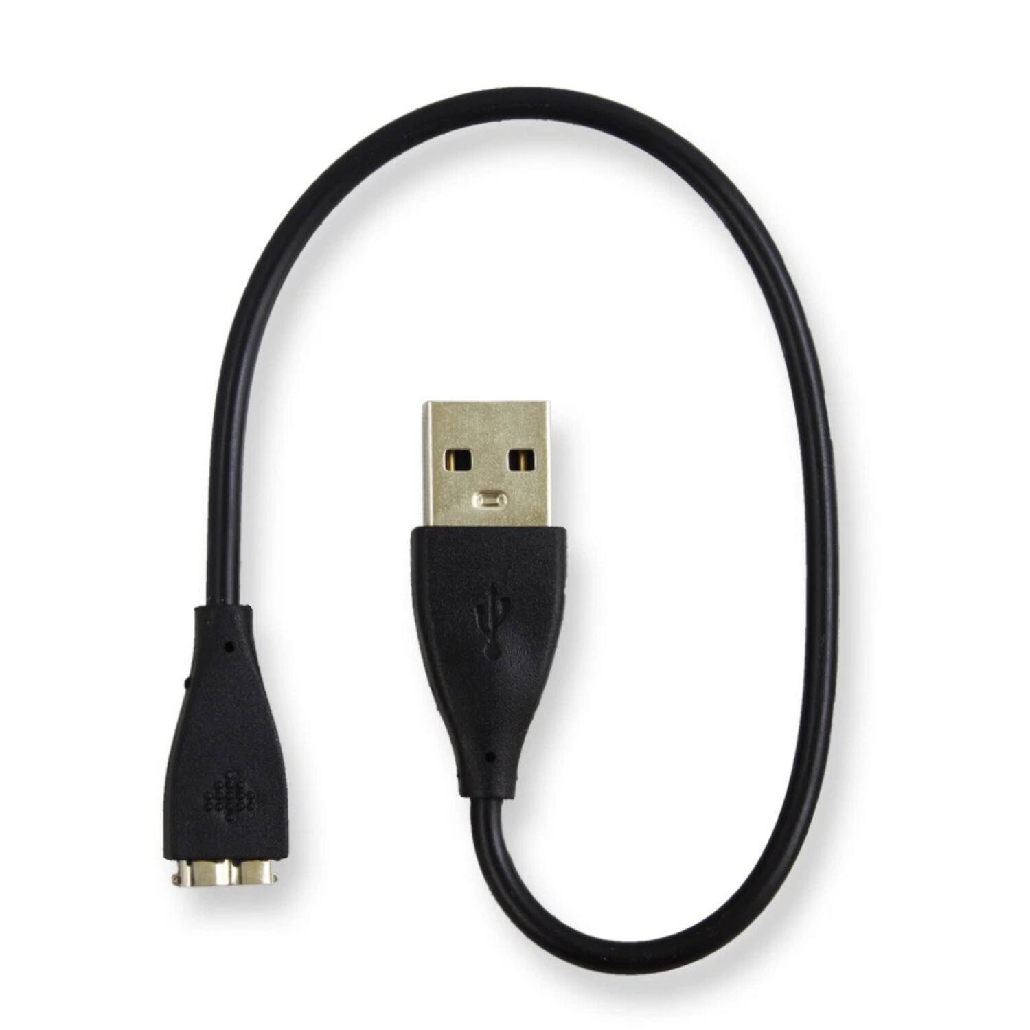 Angle. Stock Preferred - USB Charger Cable for Fitbit Charge HR - Black.