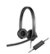 Front. Logitech - H570e Stereo Wired Over-ear Headset - Black.