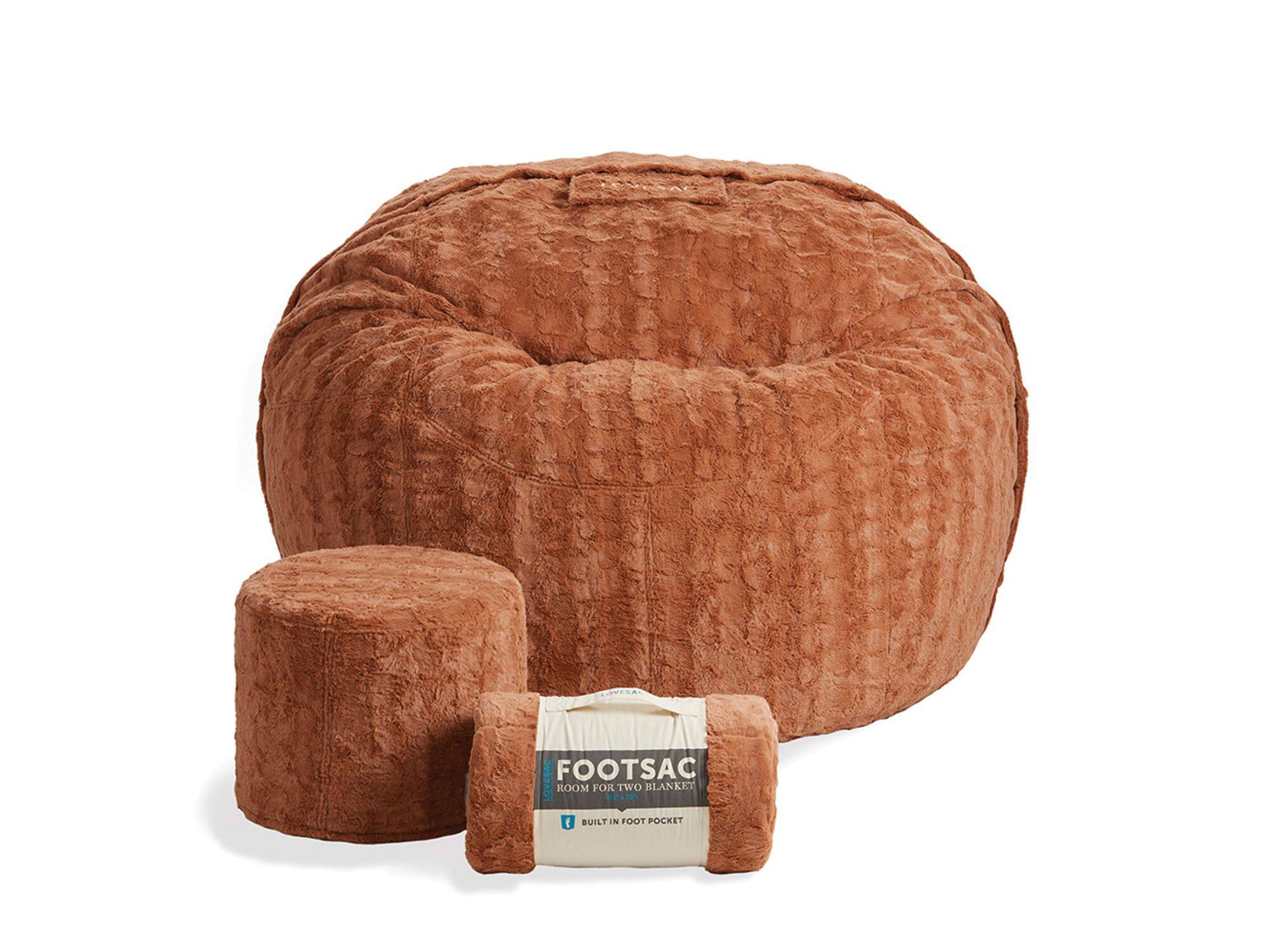 Lovesac - Supersac Bundle - Redwood Phur - Front_Zoom