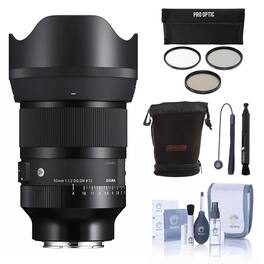 Bundle - Sigma - 50mm f/1.2 DG DN Art Lens for Sony E, with Included Value