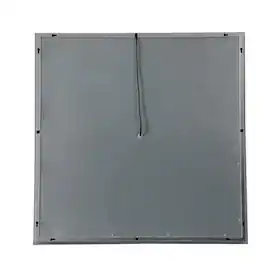 Elegant Decor - Helios 30in x 30in Hardwired LED mirror - Silver