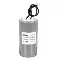 CBB60
CAPACITOR 100µF±5%
250VAC 50/60Hz
SH.C.SO
40/70/21
CE
CQC