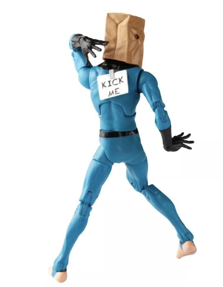 Alt View 2. Hasbro - Marvel Legends Retro Vintage Collection 6 Inch Figure | Bombastic Bag Man - Blue.