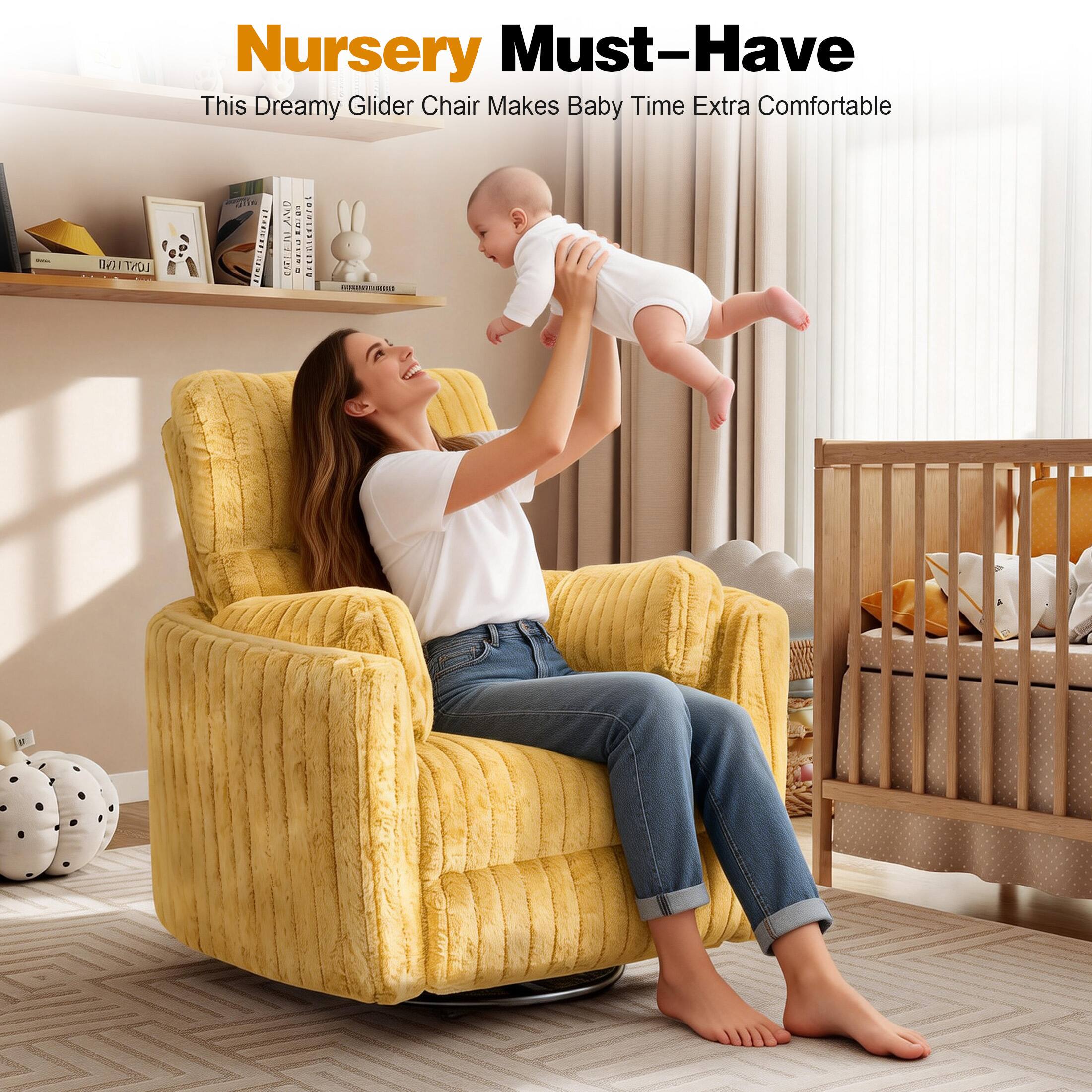 Nursery Must-Have  
This Dreamy Glider Chair Makes Baby Time Extra Comfortable