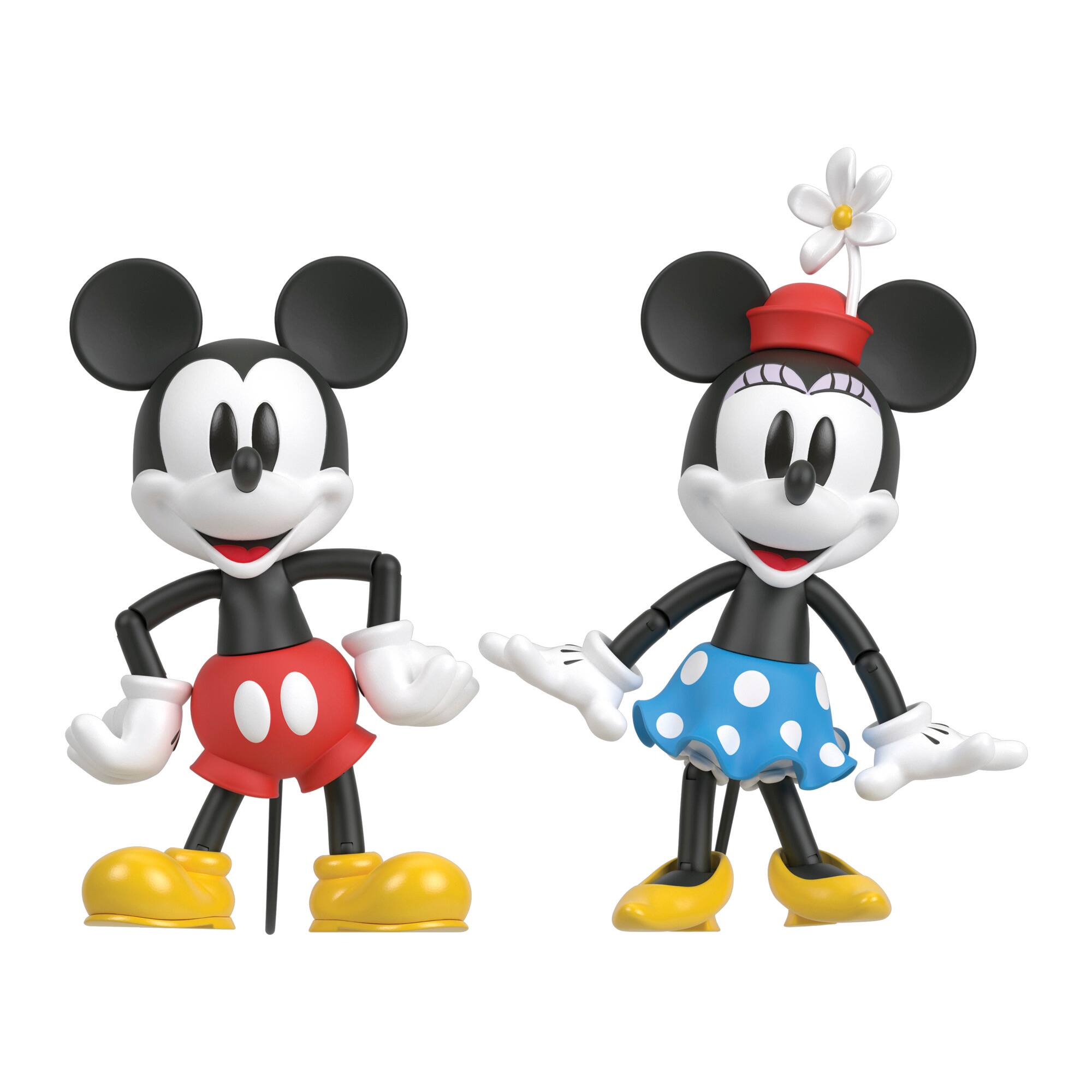Alt View 12. Disney - D100 Celebration Pack Collectible Action Figures - Minnie Mouse & Mickey Mouse.