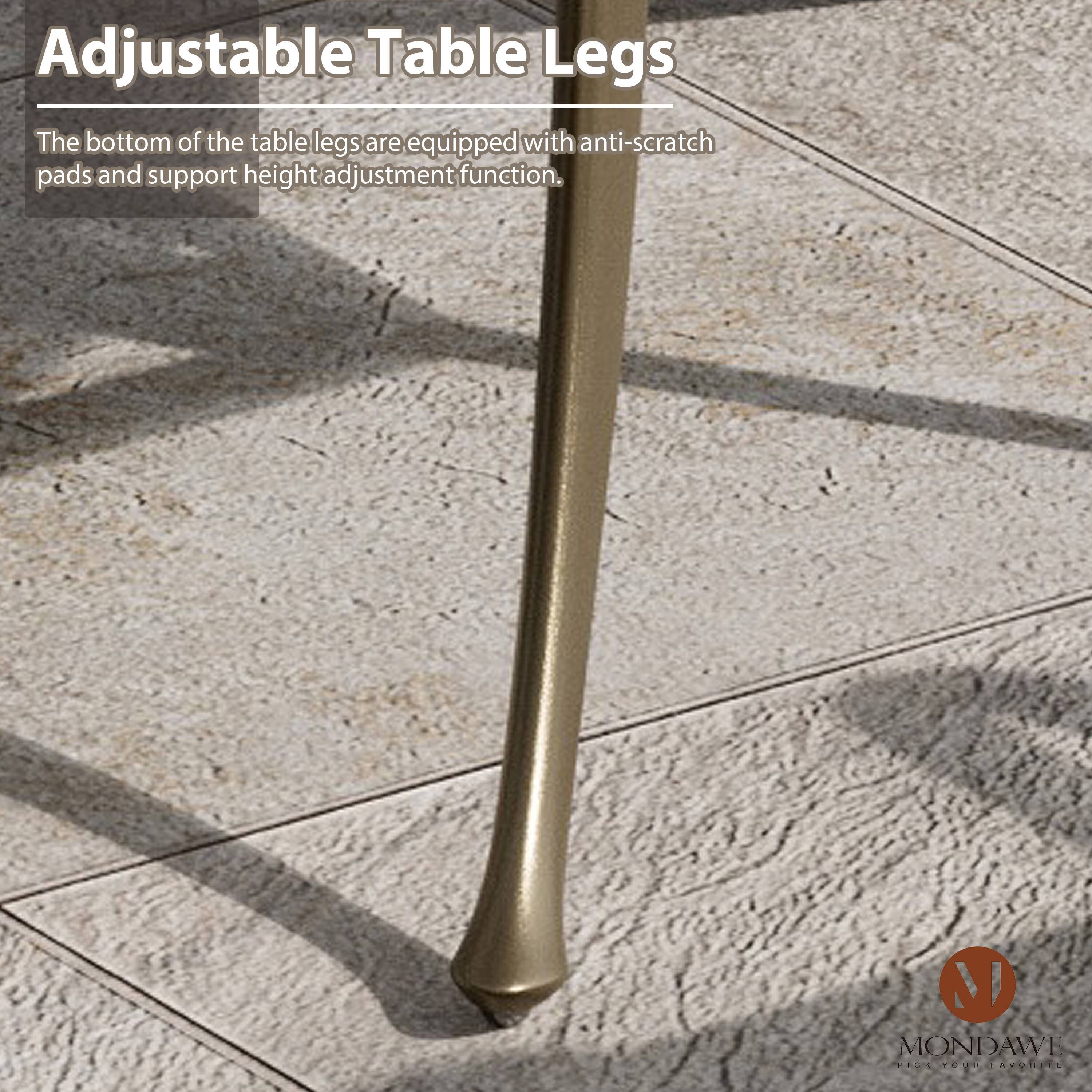 Adjustable Table Legs

The bottom of the table legs are equipped with anti-scratch pads and support height adjustment function.