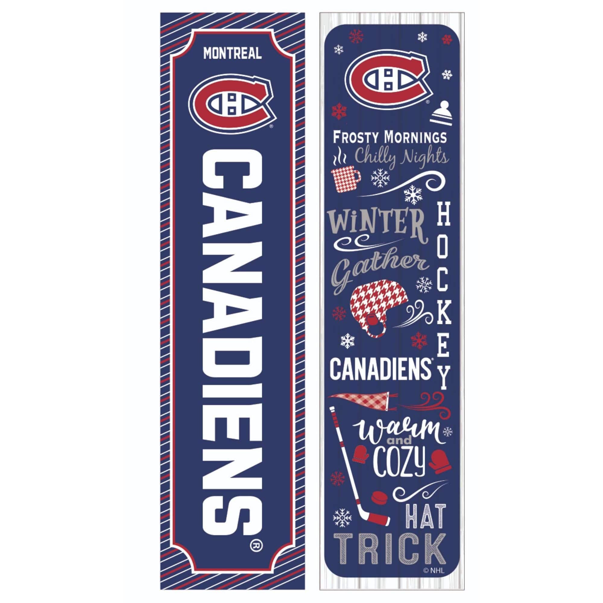 Evergreen Enterprises - Montreal Canadiens 47" Double Sided Winter Leaner Fan Sign - Multicolor