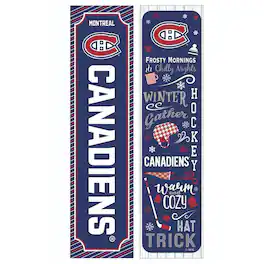 Evergreen Enterprises - Montreal Canadiens 47" Double Sided Winter Leaner Fan Sign - Multicolor