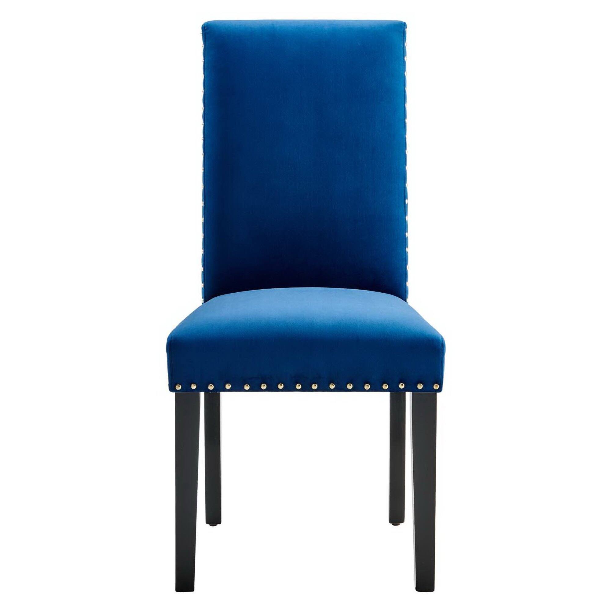 Alt View 5. Modway - Parcel Performance Velvet Dining Side Chairs Set of 2 by Modway - Navy.
