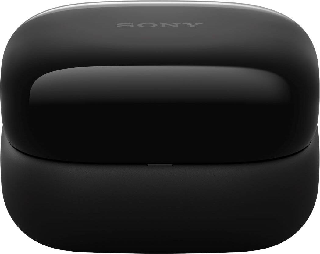 Back. Sony - LinkBuds Clip Truly Wireless Open Earbuds - Black.