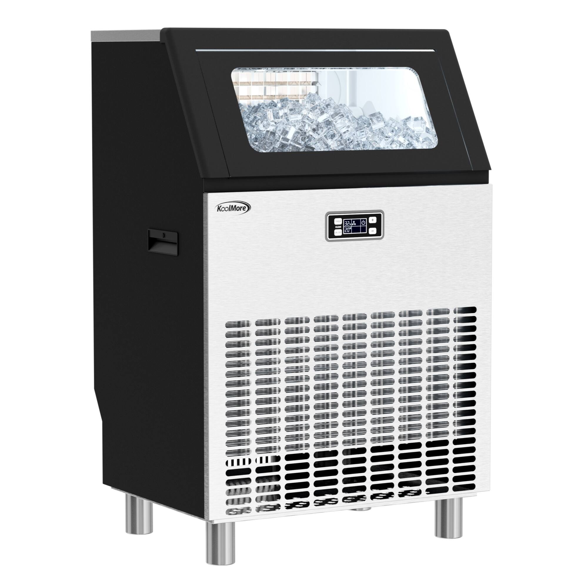 Angle. Koolmore - 22 in. Air Cooled Undercounter Commercial Ice Maker, 265 lbs/24h. CIM265. - Stainless Steel.