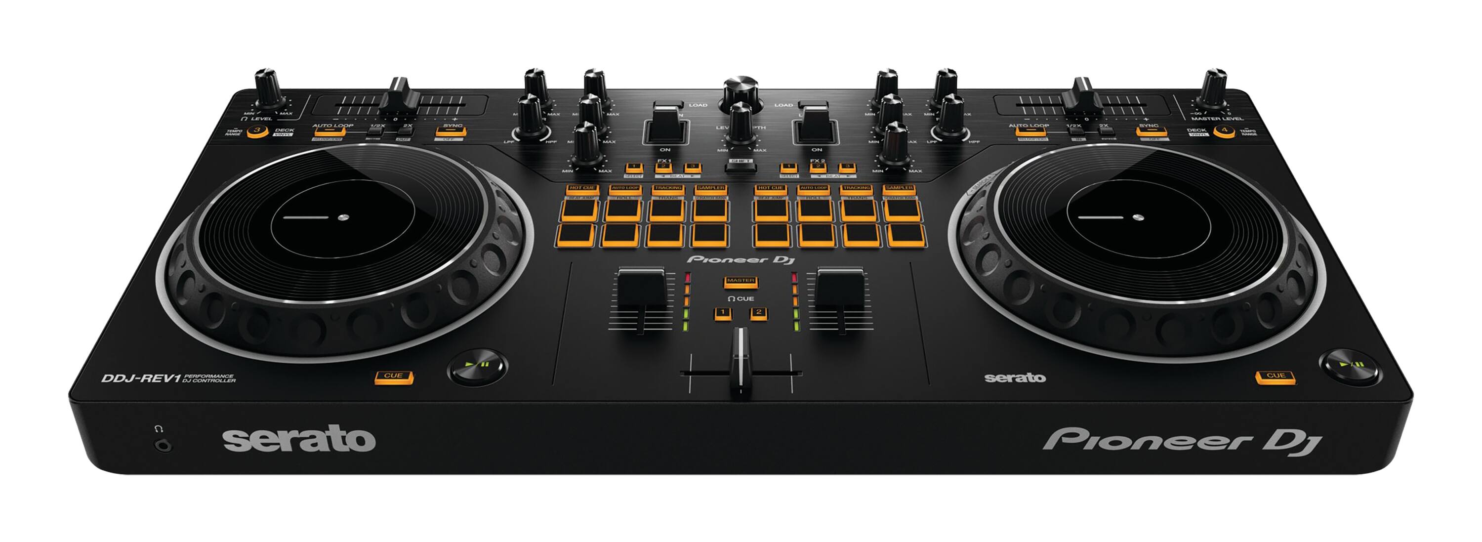 LIVE  
LIME  
C LEVEL AUTO LOOP 3 new  
MON  
2  
START  
a  
DAY  
m  
..  
JUSTOLUTION  
1 san  
TO  
SYNO  
MASTER LEVEL DECK  
UN  
ON  
ON  
FX  
FX2  
MW  
MAN  
Pioneer DJ  
MASTER  
BUON  
2  
PERFORMANCE DDJ-REV1 DJ CONTROLLER  
CUE  
serato  
CUE  
serato  
Pioneer DJ