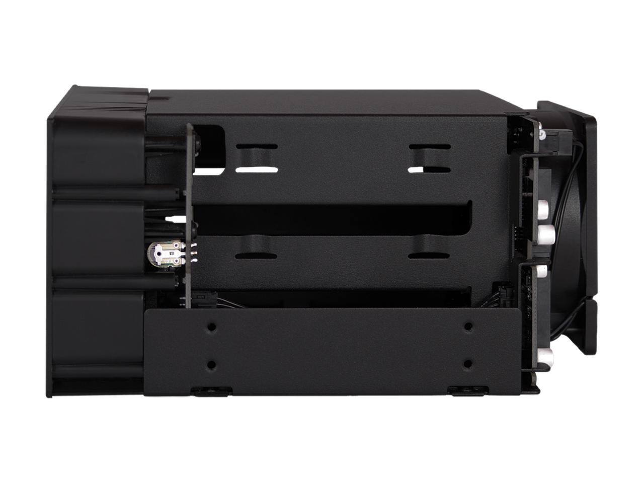 Alt View 5. Icy Dock - ICY DOCK MB830SP-B 3-Bay 3.5" SATA/SAS Docking Enclosure (2 x 5.25" Bay, w/ Cables).