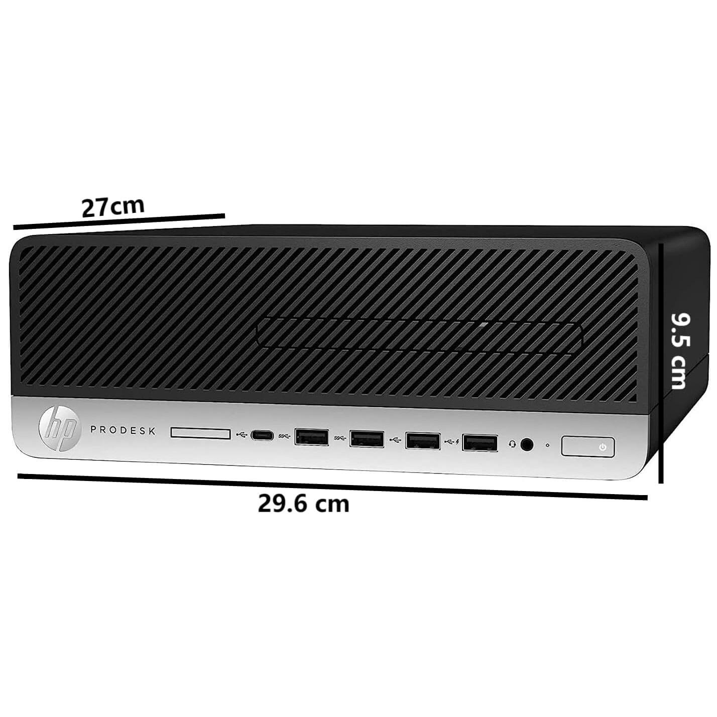 HP Refurbished Excellent ProDesk 600 G5 SFF Desktop PC, Intel Core