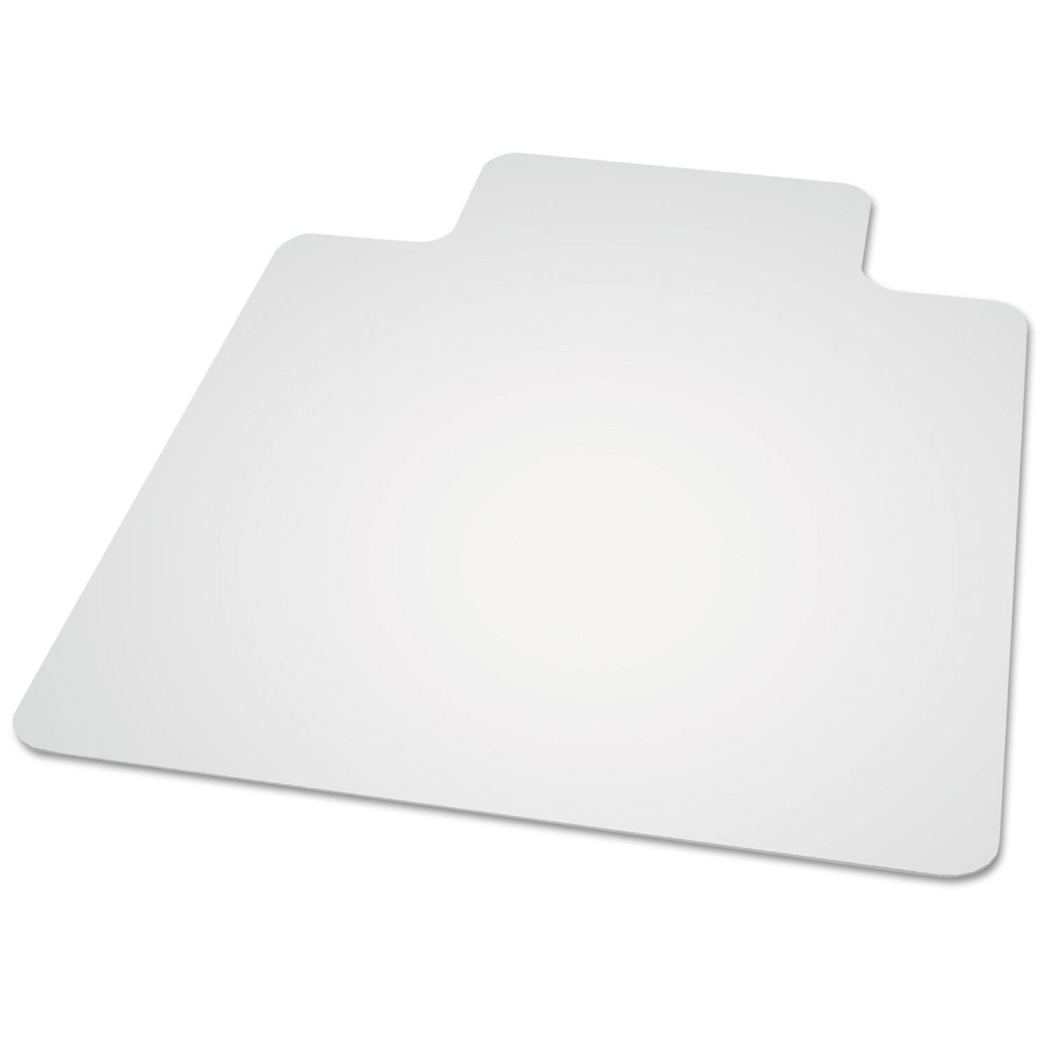 Left. ES Robbins - Natural Origins Biobased Chair Mat for Hard Floors  Rectangular with Lip  Straight Edges  36" x 48"  Clear - Clear.