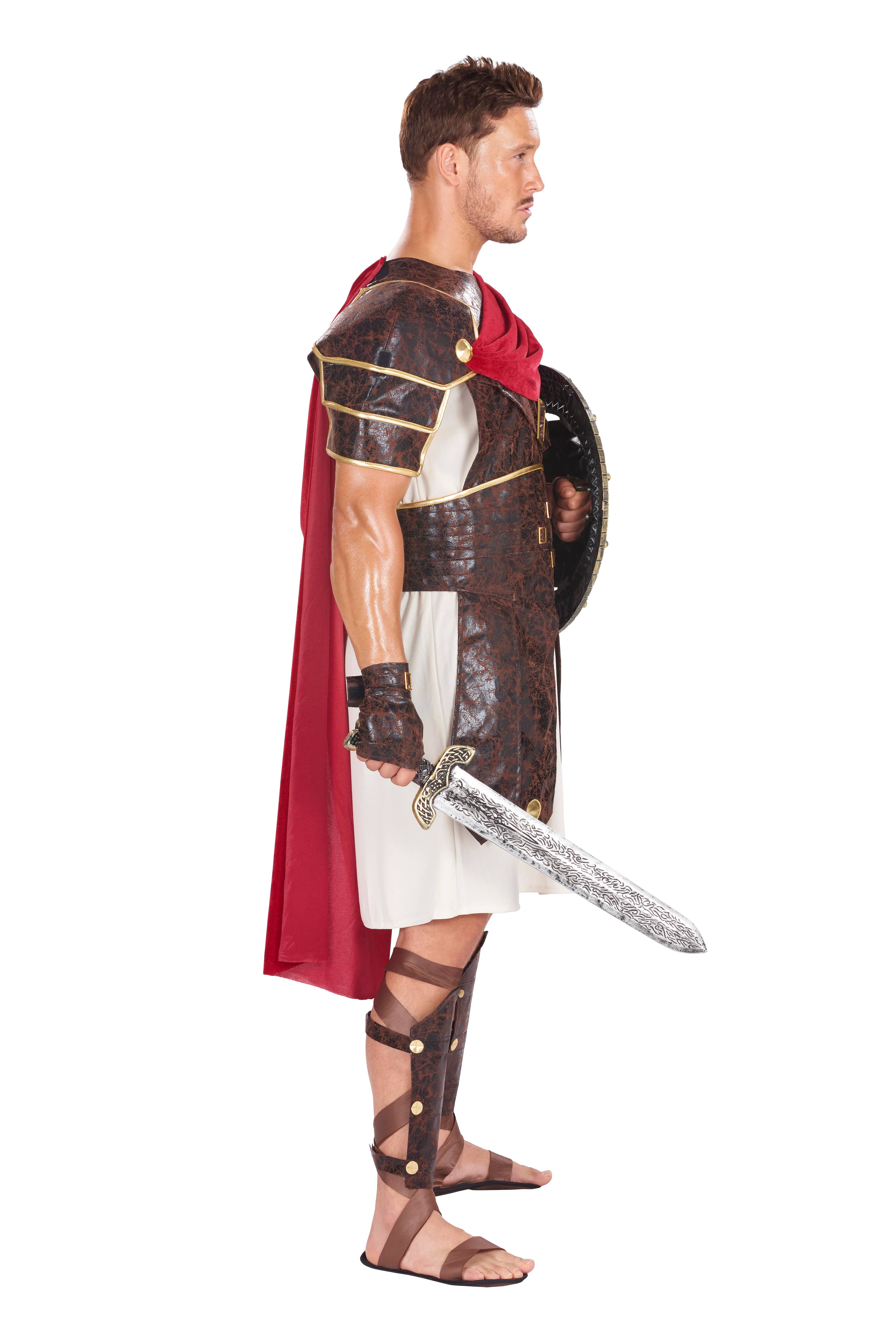 Alt View 1. Orion Costumes - Roman Gladiator Adult Costume | Extra Large - Red.