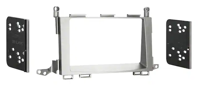 Front. Metra - Dash Kit for Select 2009-2016 Toyota Venza DDIN - Gray.