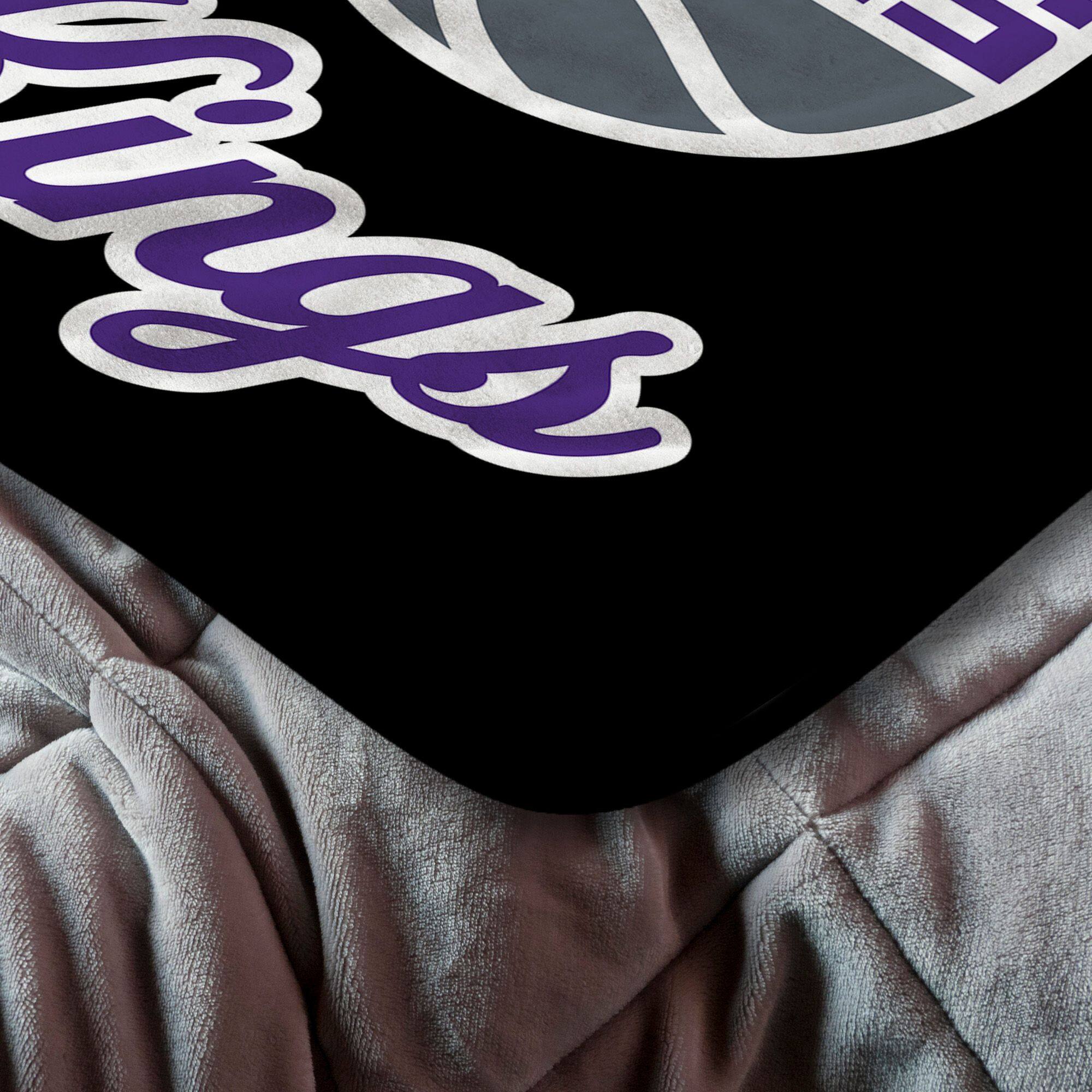 Alt View 1. Sweet Home Collection - NBA Sacramento Kings 46" x 60" Microfiber Plush Throw Blanket - Black.