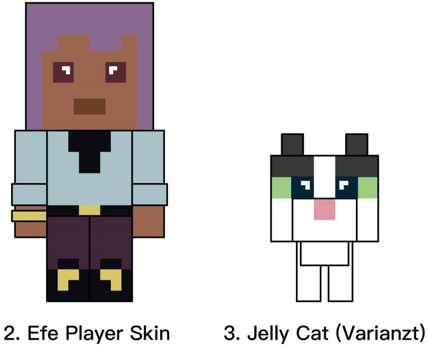 1. Efe Player Skin  
2. Jelly Cat (Variants)