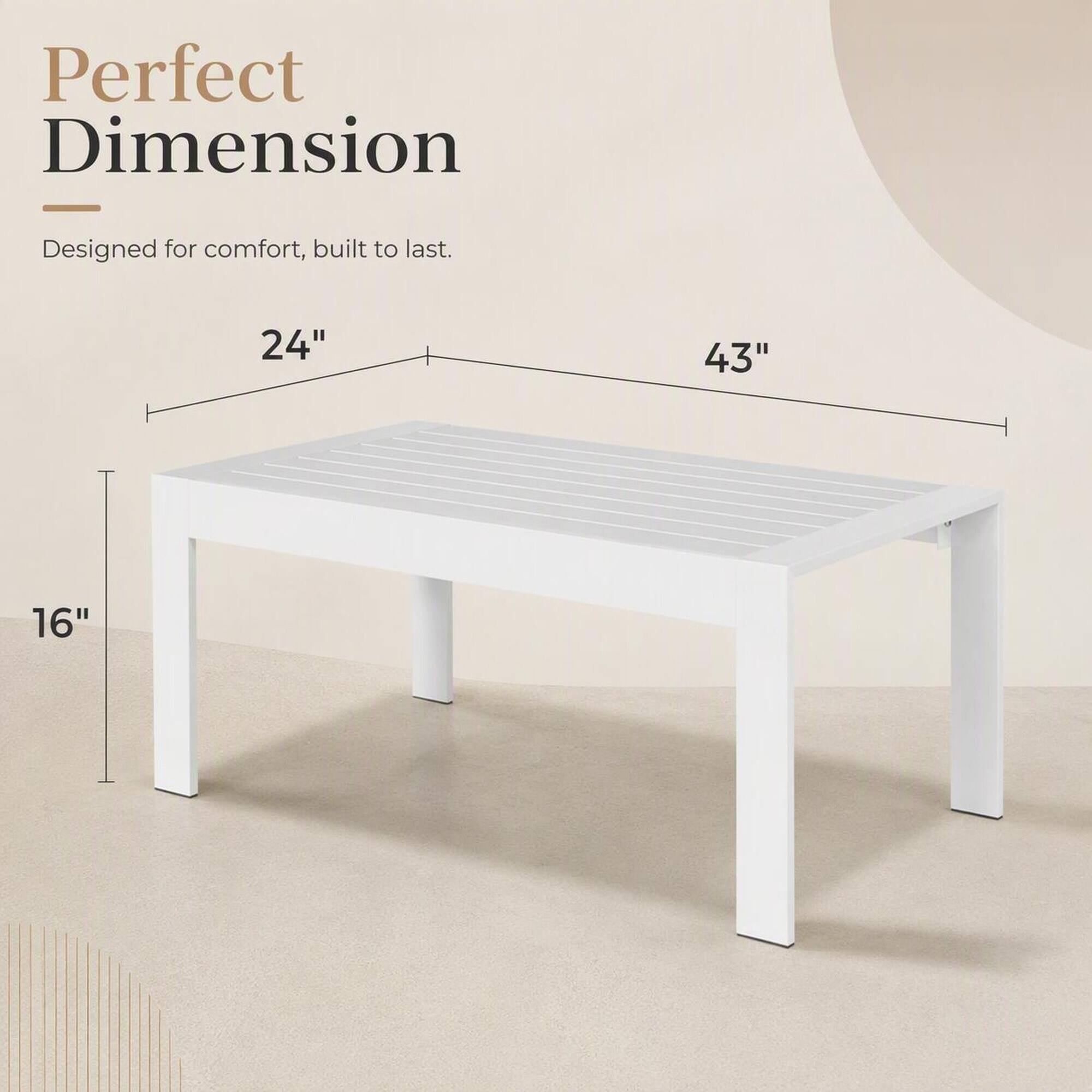 Perfect Dimension  
Designed for comfort, built to last.  
24"  
43"  
16"