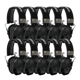 Walkers - Walker's Razor Slim Electronic Shooting Muffs Patriot Series (Camo) (10-Pack) - Black