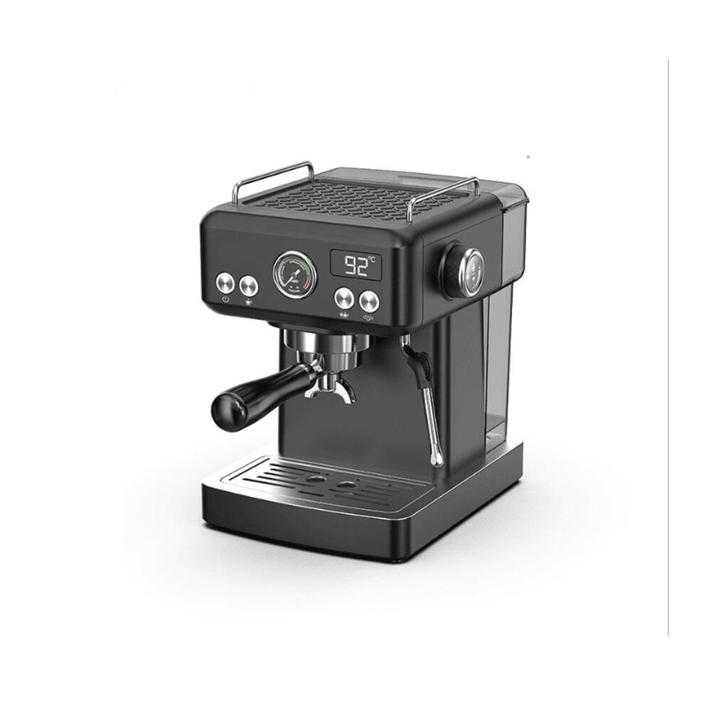 Front. Plum Chef - 1350W Semi-Automatic Coffee Maker 20 Bar Espresso Machine Cold Hot Brew PID Control 58mm Portafilter Silver - Silver.