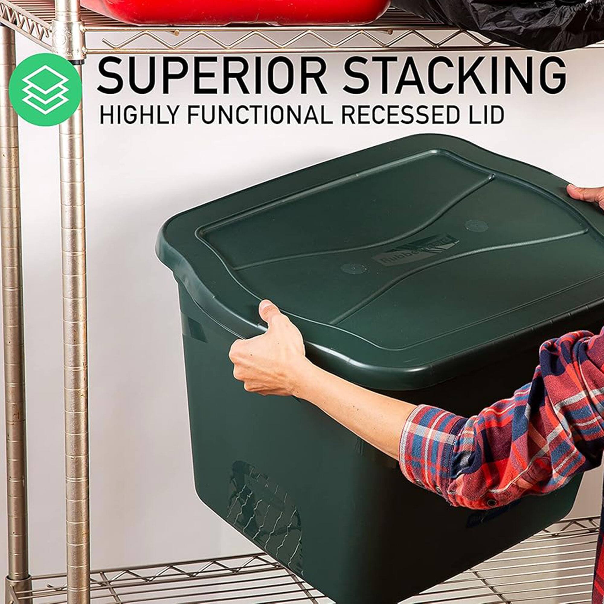 SUPERIOR STACKING  
HIGHLY FUNCTIONAL RECESSED LID