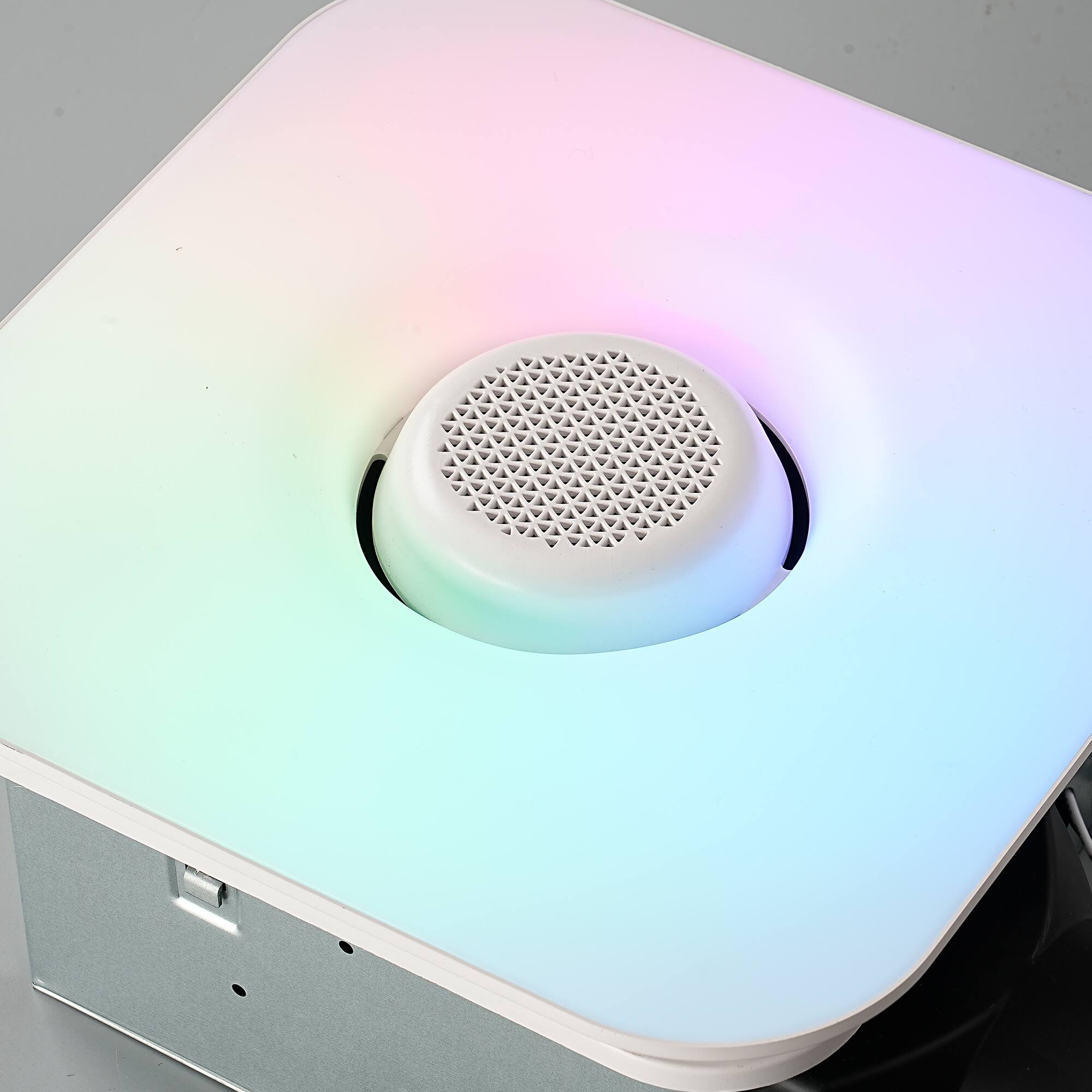 Alt View 10. Vaczon - Smart 12 in Bathroom Exhaust Fan with 112 CFM Dimmable 3CCT RGB LED and Bluetooth Speaker with Remote and App Control - White.