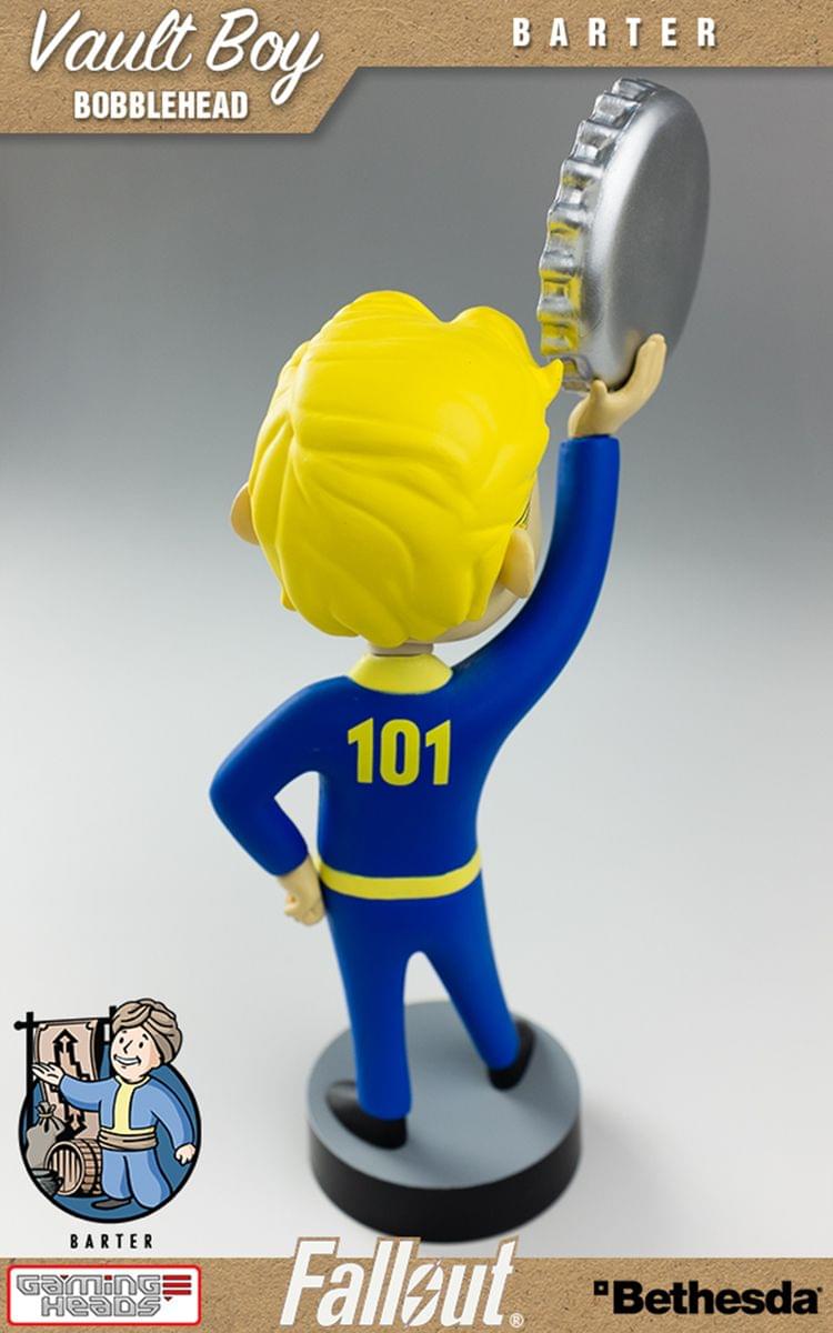 Vault Boy BOBBLEHEAD BARTER 101 BARTER GaminG HEaDS Fallzut. "Bethesda