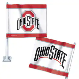 WinCraft - Ohio State Buckeyes 12" x 13" Double-Sided Car Flag - Multicolor