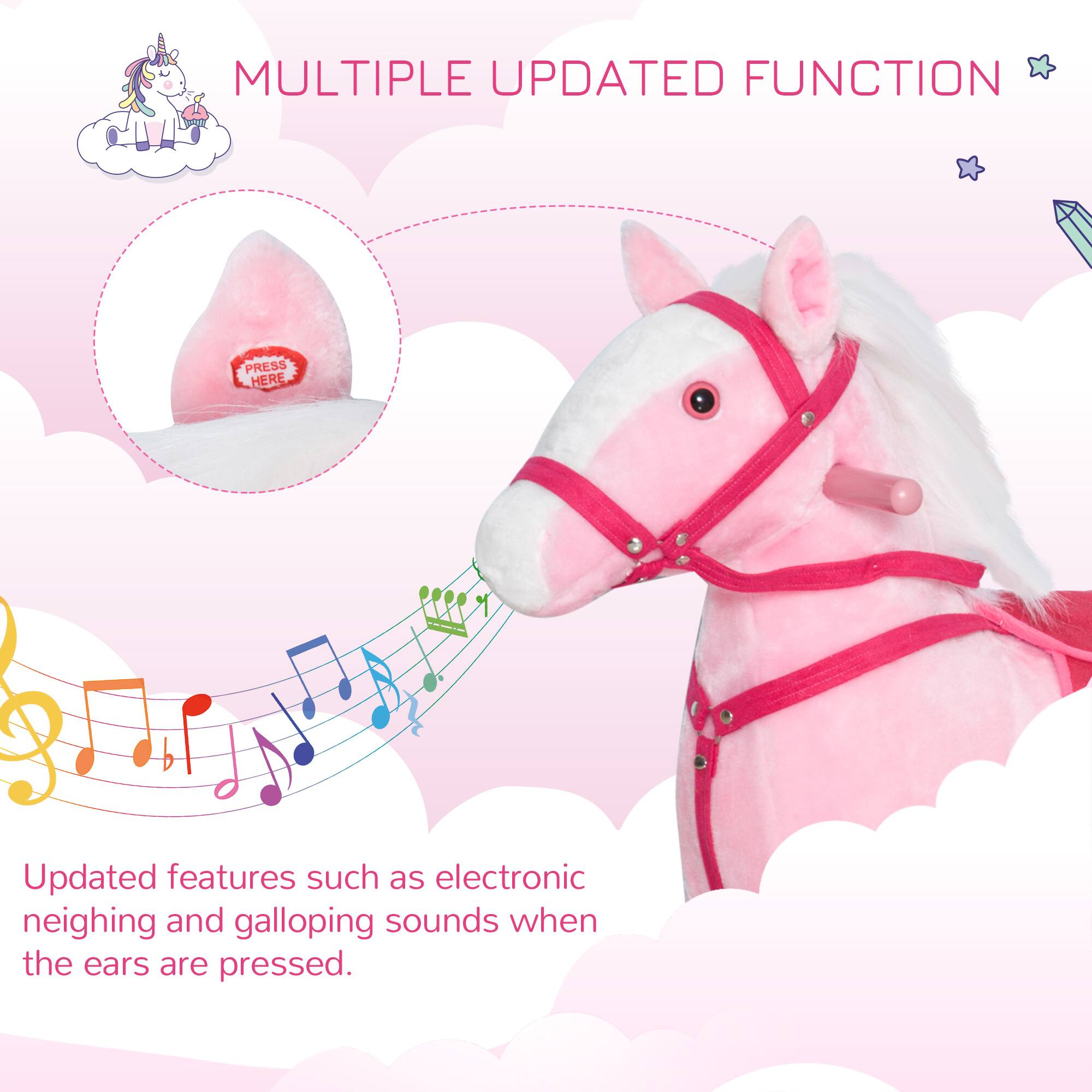 MULTIPLE UPDATED FUNCTION

Updated features such as electronic neighing and galloping sounds when the ears are pressed.