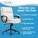 Alt View 13. Click365 - Transform 2.0 Extra Comfort Ergonomic Mid-Back Desk Chair - White.