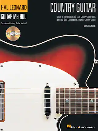 Front. Hal Leonard - Country Guitar Method Instructional Book and CD - Multi.