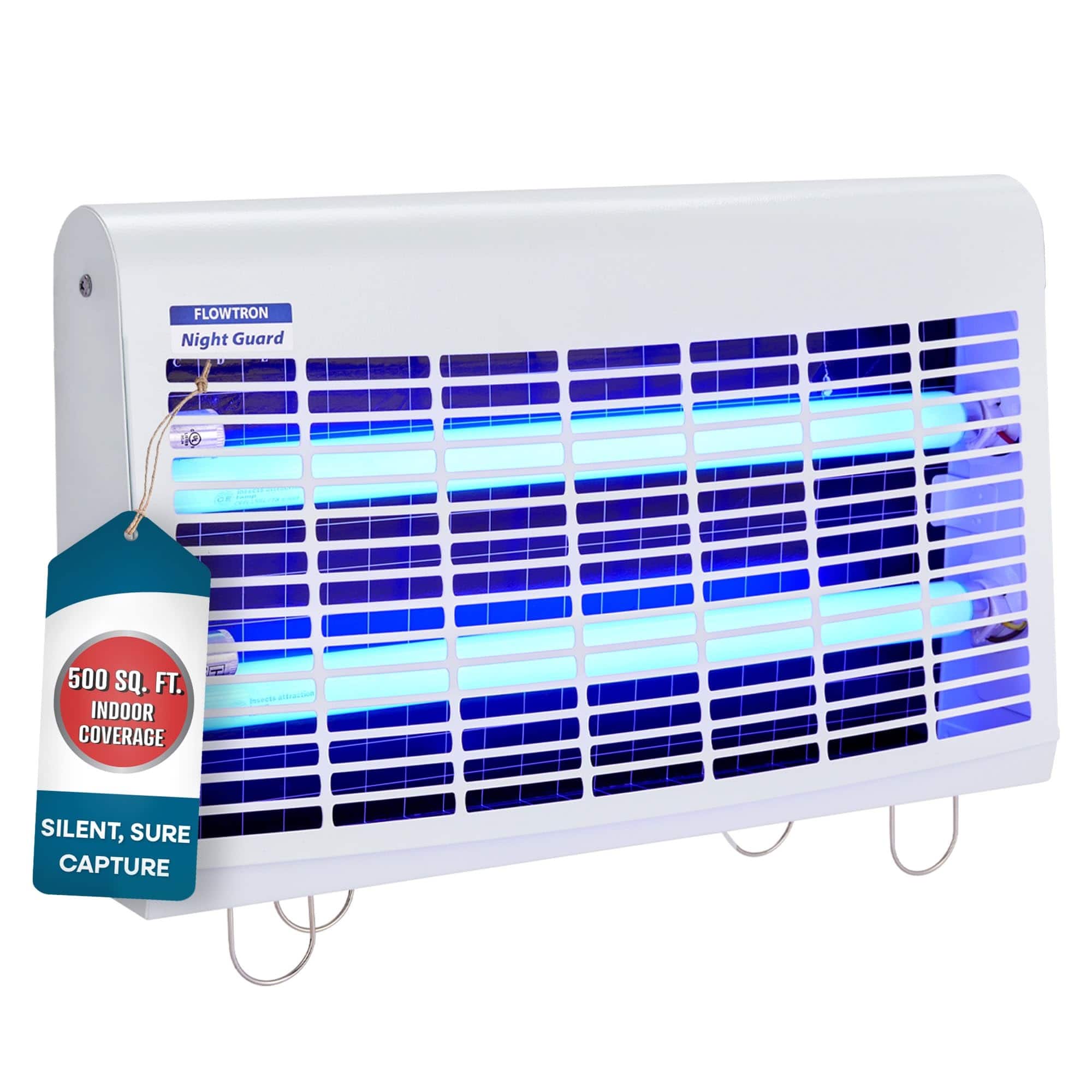 Portable Indoor Fly Trap, 30W, Dual Lure Electric Insect Killer, 500 Sq Ft Coverage