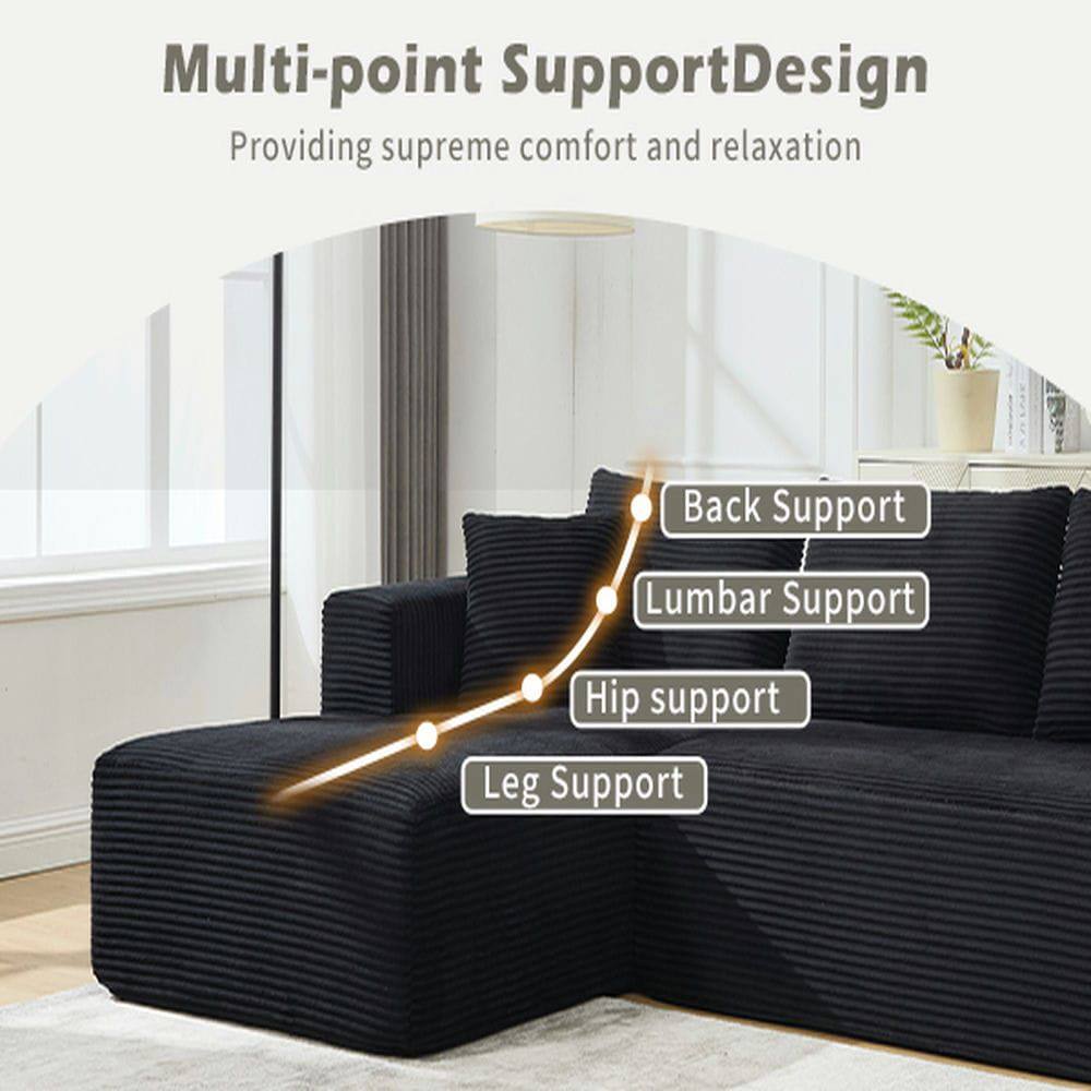 Multi-point Support Design  
Providing supreme comfort and relaxation  

- Back Support  
- Lumbar Support  
- Hip Support  
- Leg Support