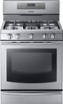 Front Zoom. Samsung - 5.8 cu. ft. Freestanding Gas Range with True Convection - Stainless steel.