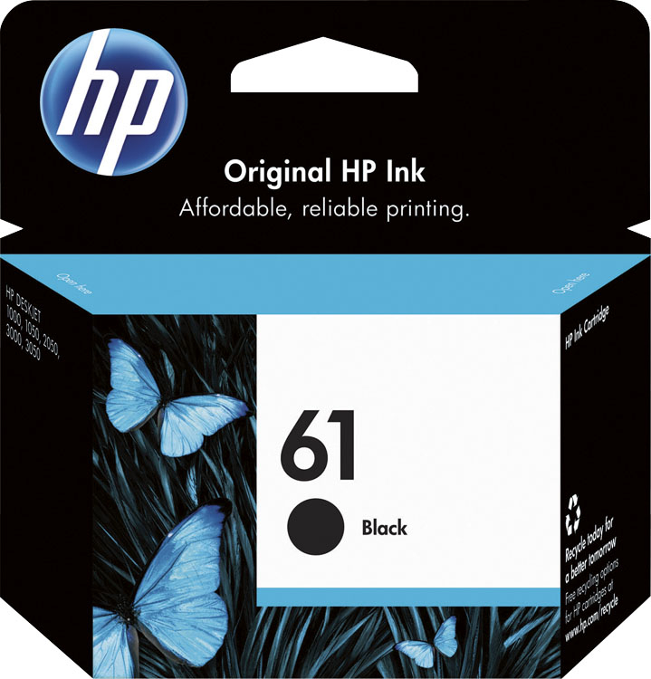 HP - 61 Standard Capacity Ink Cartridge - Black