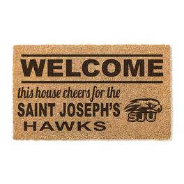 Jardine - Saint Joseph's Hawks 18" x 30" Welcome Doormat - Brown