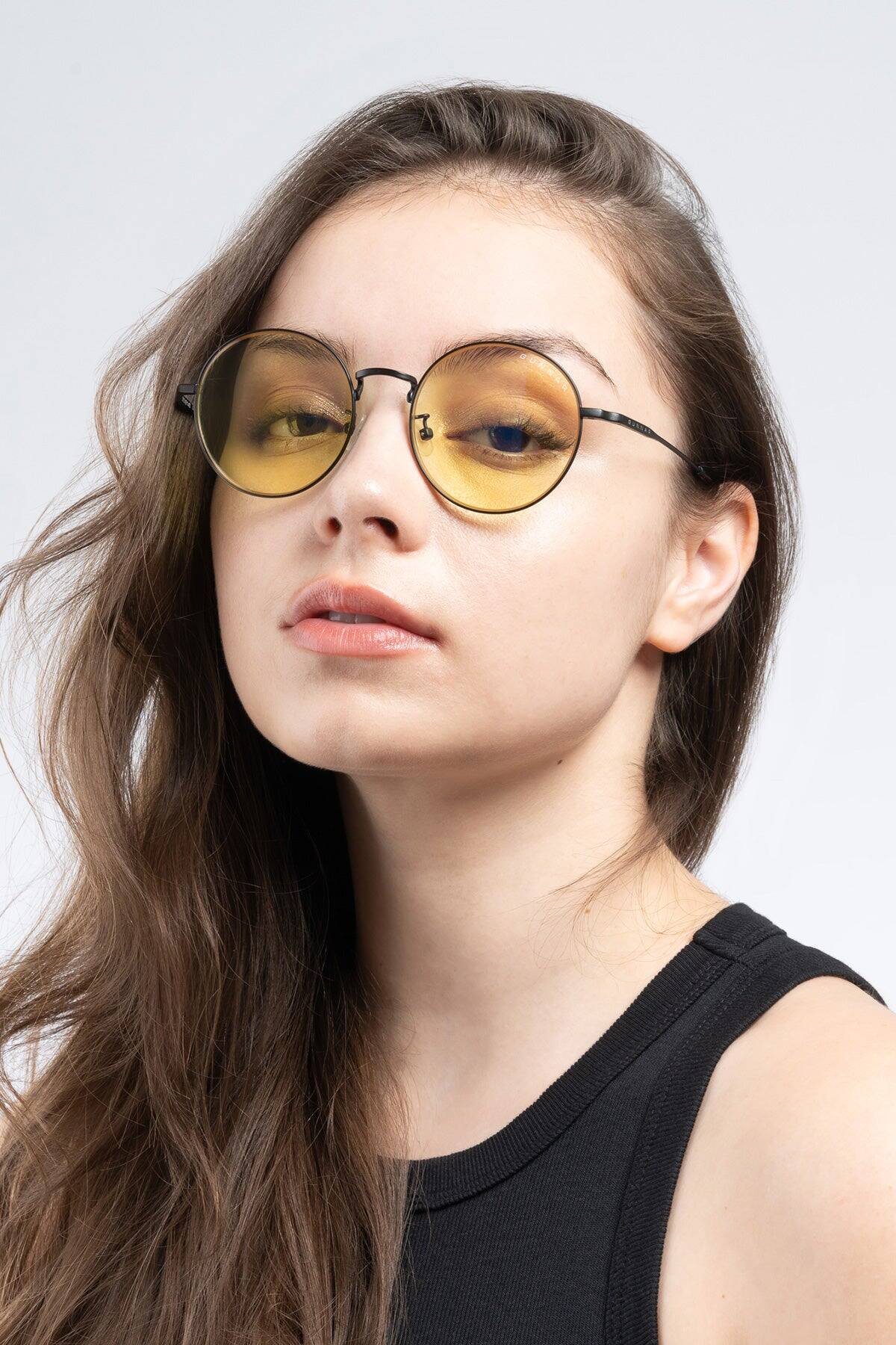 Alt View 2. GUNNAR - GUNNAR Computer Glasses  -  Ellipse, Silver, Amber Lens - Blue Light Blocking, Relieve Dry Eye, Anti Glare - Silver.