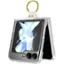 Alt View 11. SaharaCase - Hybrid-Flex Hard Shell with Ring Case for Samsung Galaxy Z Flip5 - Clear.