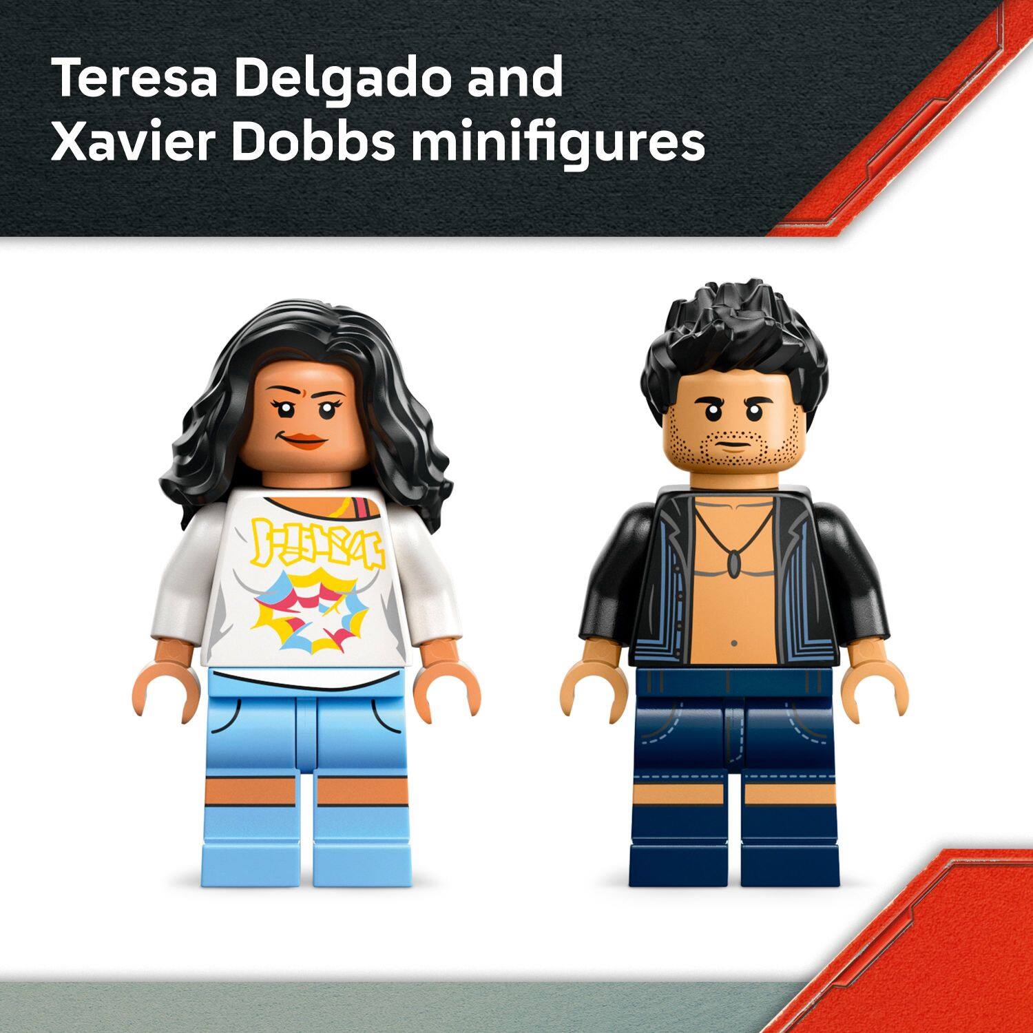 Teresa Delgado and Xavier Dobbs minifigures FNA.