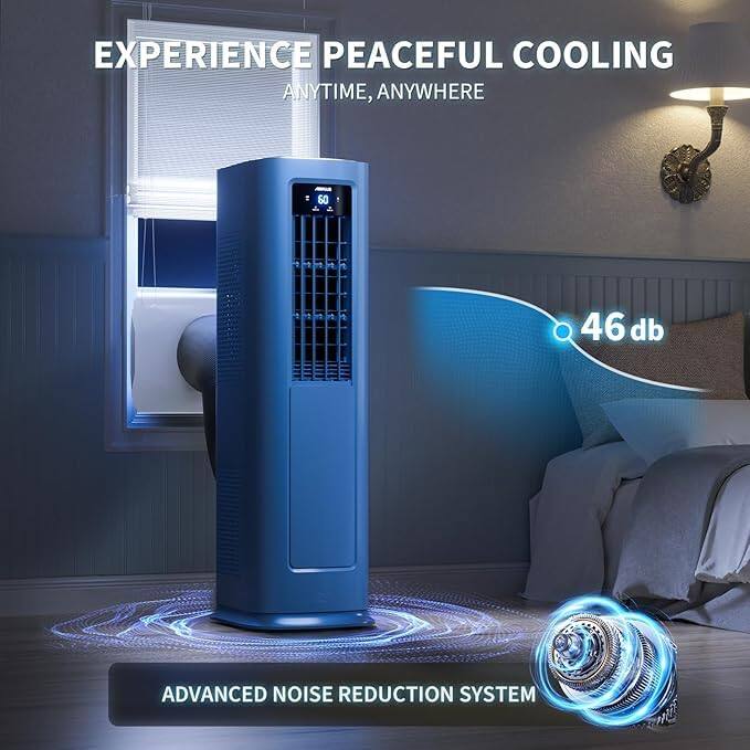 EXPERIENCE PEACEFUL COOLING ANYTIME, ANYWHERE

60

46 db

ADVANCED NOISE REDUCTION SYSTEM