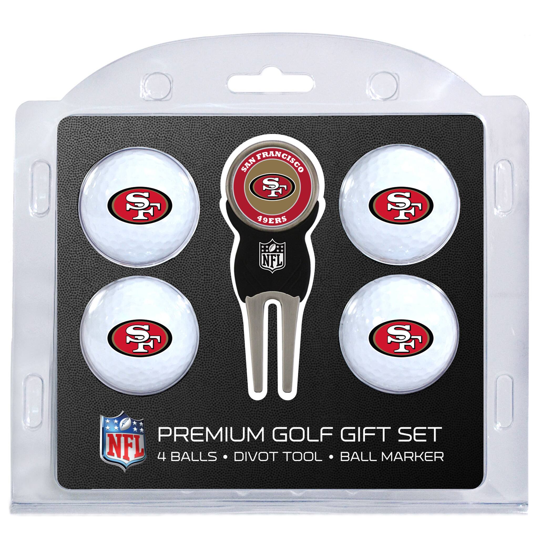Team Golf - San Francisco 49ers 4-Ball Gift Set - Multicolor