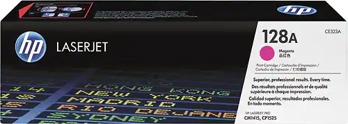 Front. HP - 128A Toner Cartridge - Magenta.