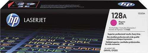 Front. HP - 128A Toner Cartridge - Magenta.