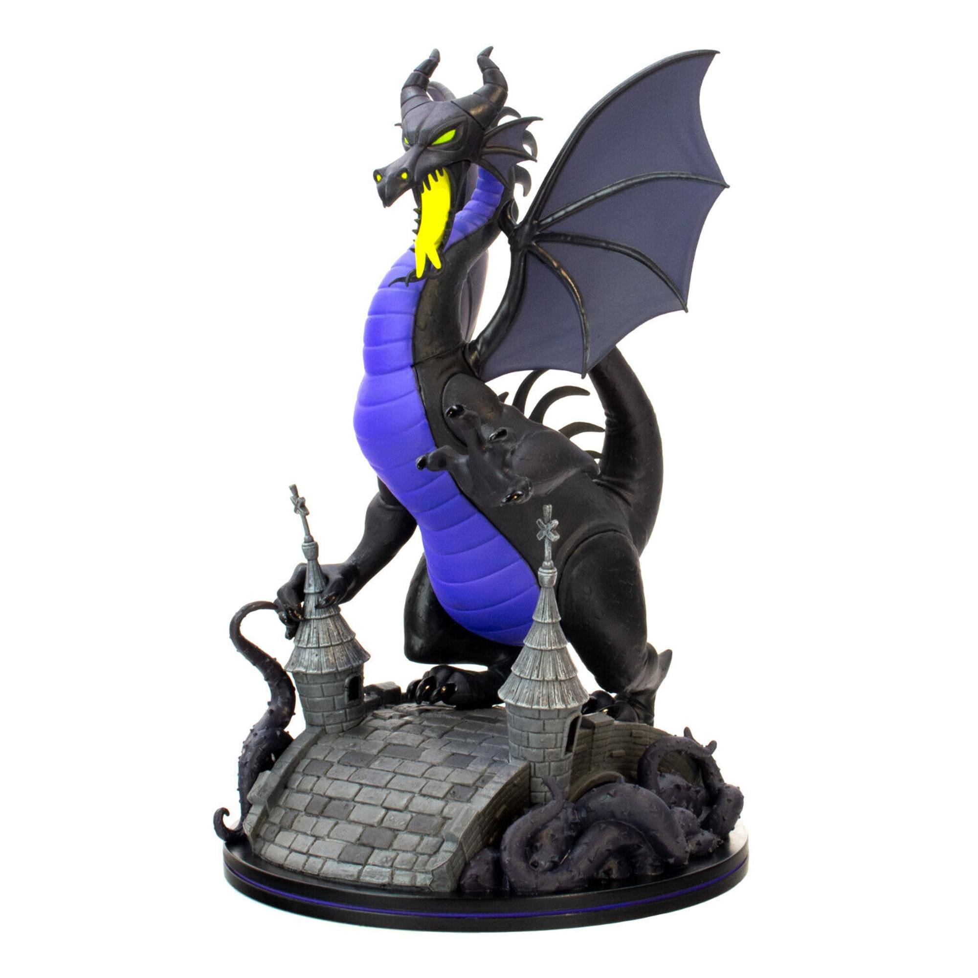 Disney Maleficent Dragon Q FIG MAX Elite Diorama Black/Purple DIS