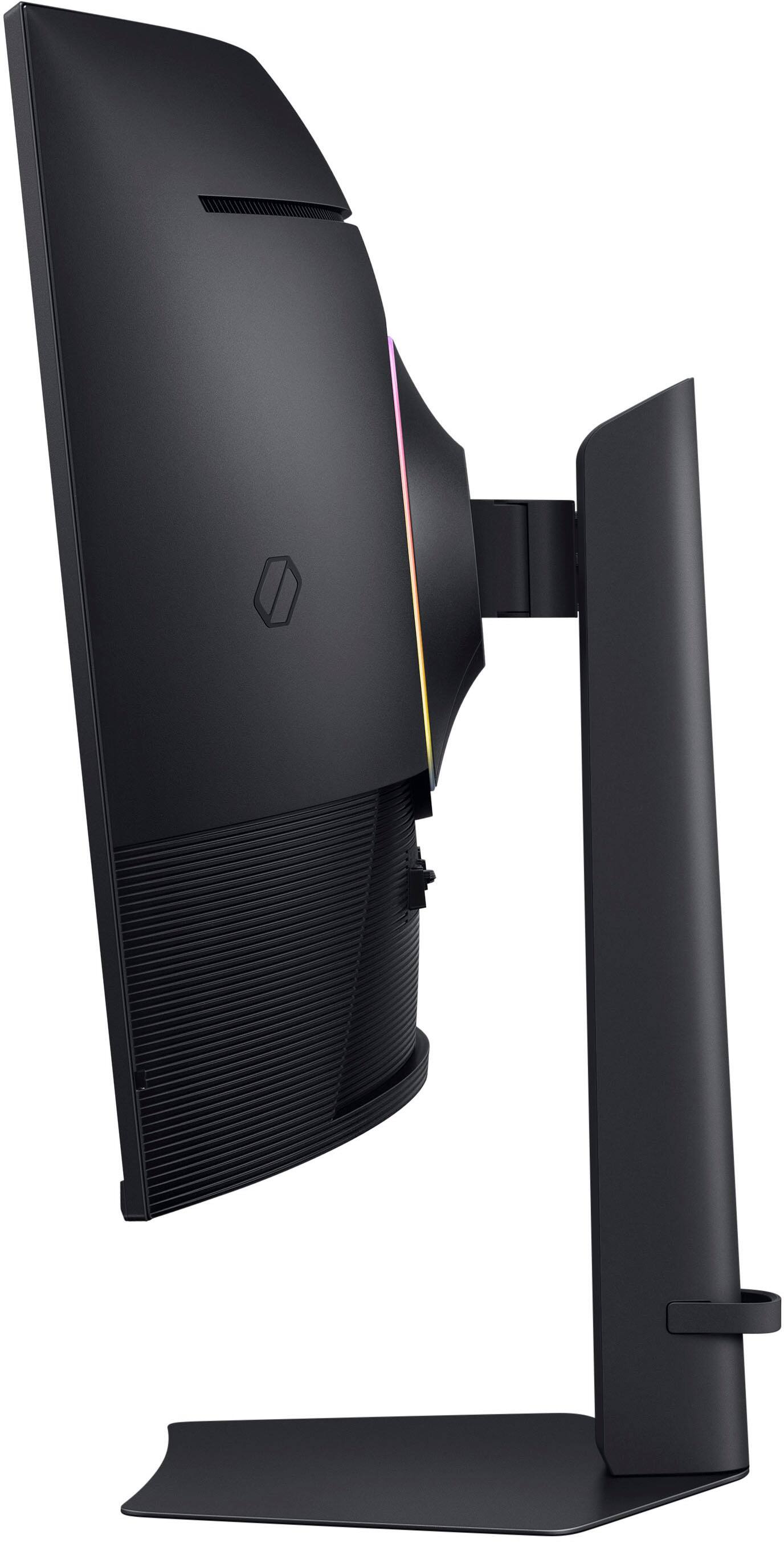 Alt View 25. Samsung - 37" Odyssey G75F 4K 165Hz 1ms AMD FreeSync Prem Pro Curved Gaming Monitor with HDR 600 (DisplayPort, HDMI) - Black.