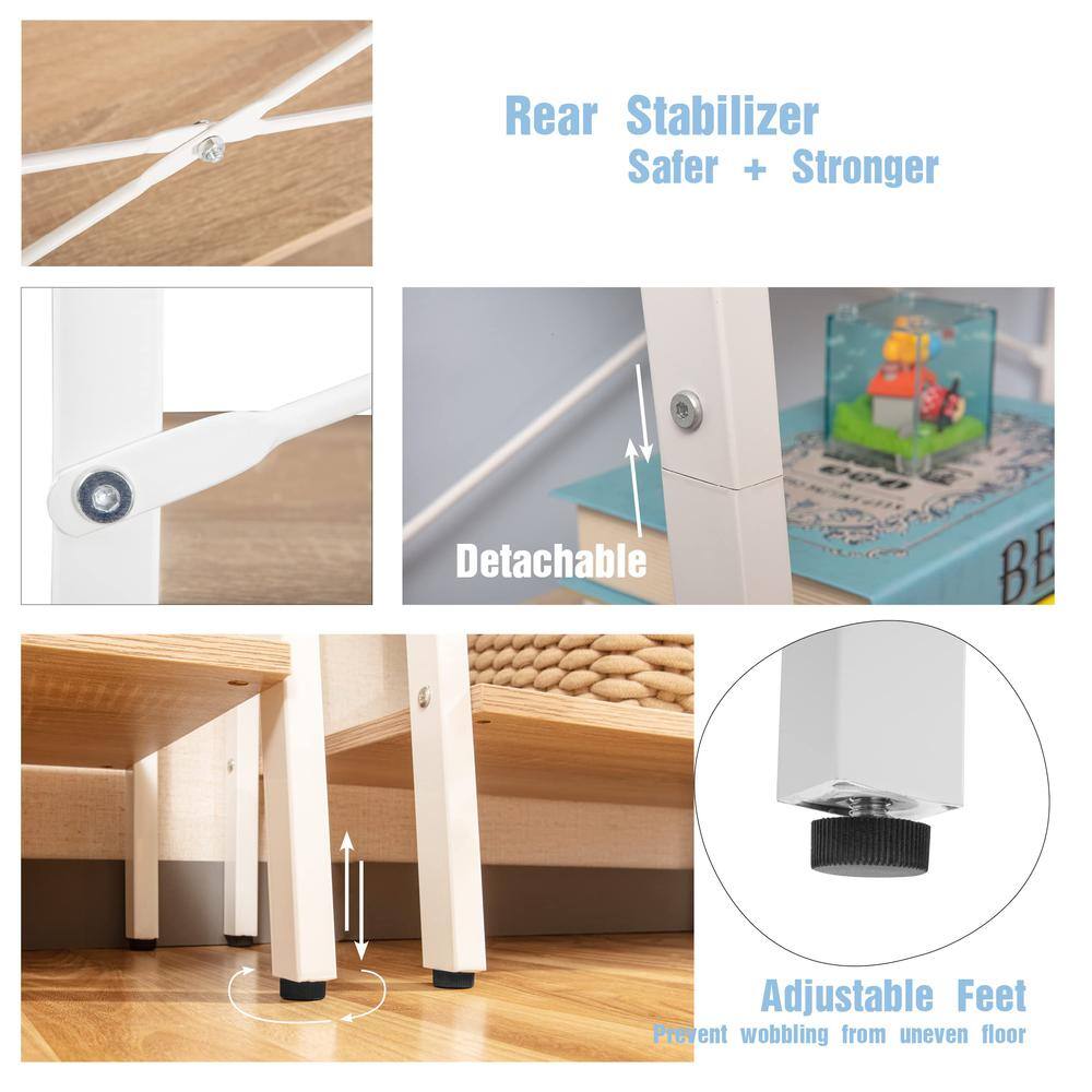 Rear Stabilizer Safer + Stronger  
Detachable  
Adjustable Feet  
Prevent wobbling from uneven floor